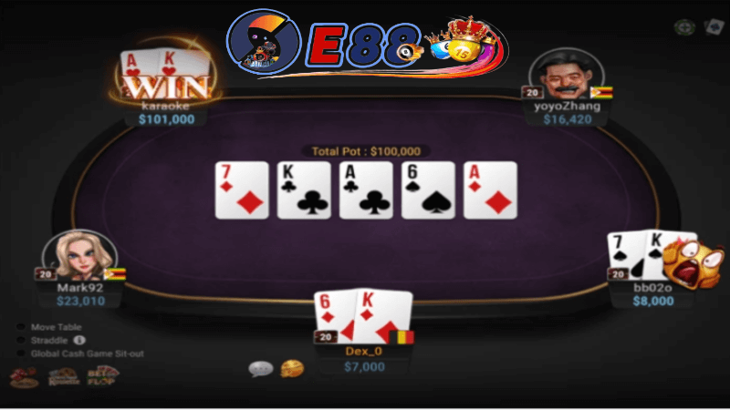 game poker tại E88 đã nhanh chóng trở thành một trong những sự lựa chọn hàng đầu